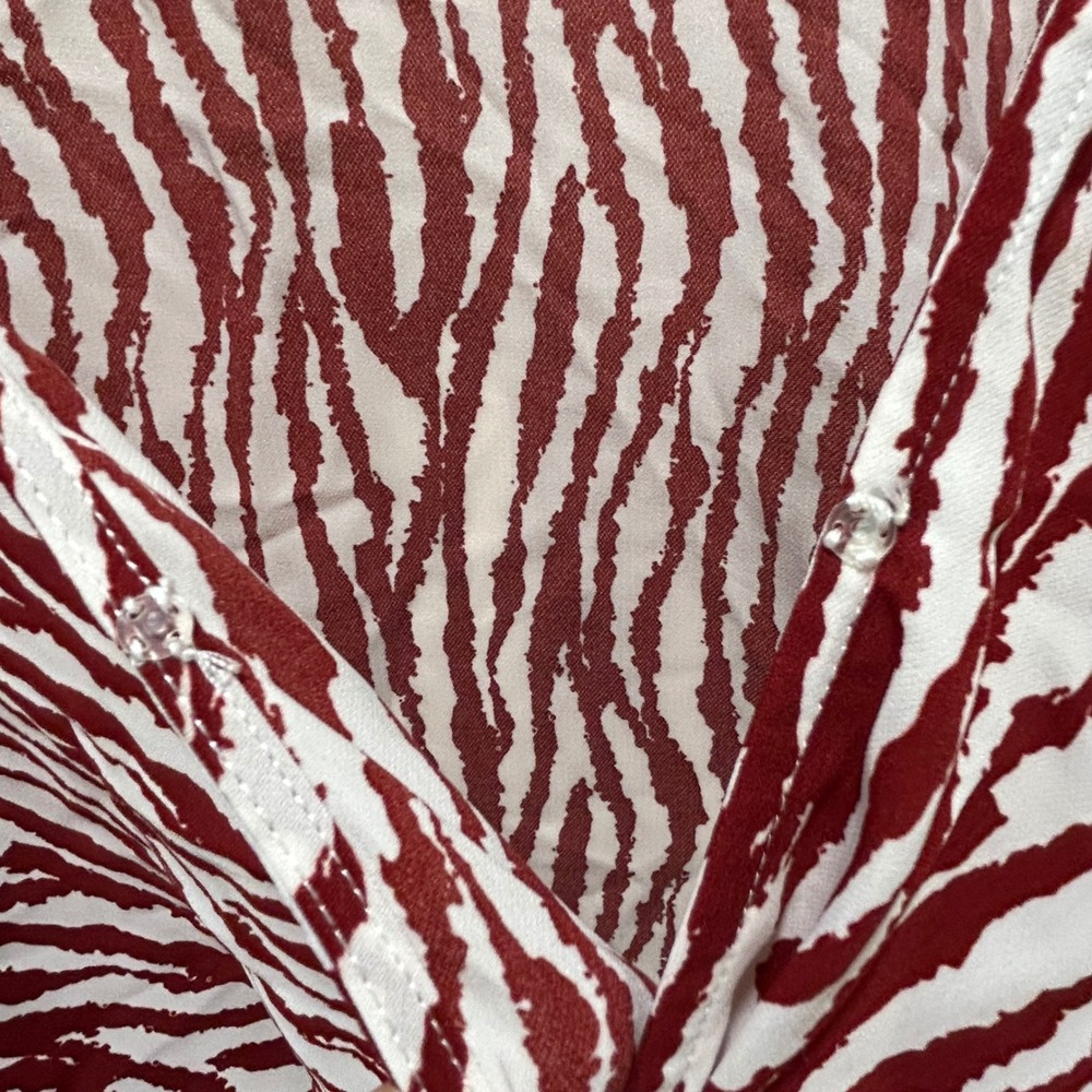 Womens Umgee‎ Red and white blouse size small - Picture 6 of 7